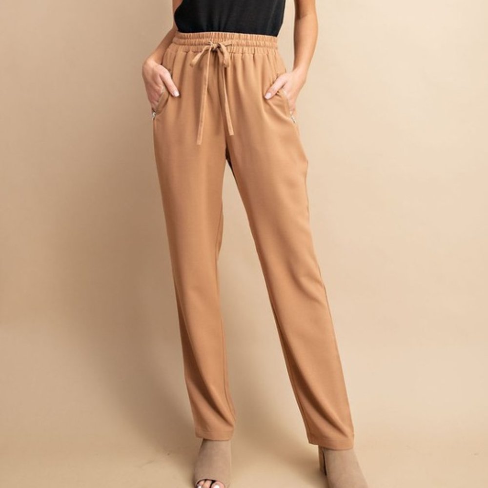 Drawstring Woven Pants